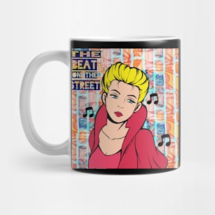 The Beat On The Street - Pop Art Ave - Music Website Mug